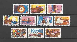 France ~2024~Red Cross~ Commemorative  Booklet Stamp Set~(10)~Used - Picture 1 of 1