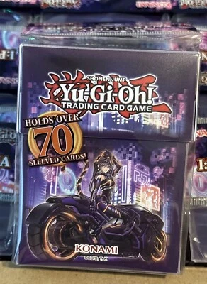 Konami Yu-Gi-Oh! Caja de cubierta y divisor I:P MASQUERENA estuche más de 70 fundas lote D6 Foto 1 de 2