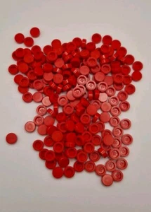 LEGO 200 x Bright Red - 1x1 Round Flat Tile 35381 - Dots / Mosaic Art - Picture 1 of 1