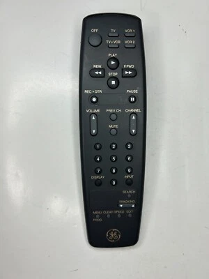GE 221255 Remote Control, Gray - OEM NOS for VG2035 VG2021 VG2014 VG2013 + RCA - Image 1 of 2