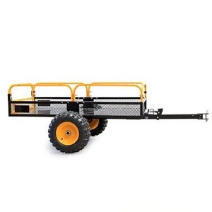 Wiltec Kippanhänger bis 450kg für Rasentraktor Anhänger Kipper Kippmulde Garten - Bild 1 von 9