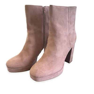 Botas de tacón apilado para mujer LC Lauren Conrad Halima, rubor - talla 9,5 Foto 1 de 4
