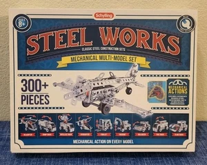 VTG • Schylling • Steel Works Mechanical Mutil-Model Set • 300+pcs • New/Sealed! - Picture 1 of 7