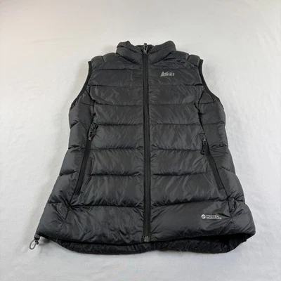 Chaleco REI Mujer Pequeño Negro Plumón Relleno Pertex Quantum Puffer Cremallera Completa Primaloft Foto 1 de 4