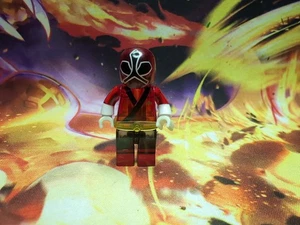 Mega Bloks No Lego RED POWER RANGER con Espada Usado Raro Difícil de Encontrar - Imagen 1 de 5