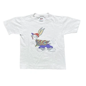 Vintage Bugs Bunny Shirt Youth Medium Warner Bros 1993 Hip Hop Cartoon 90s Tee - Picture 1 of 8