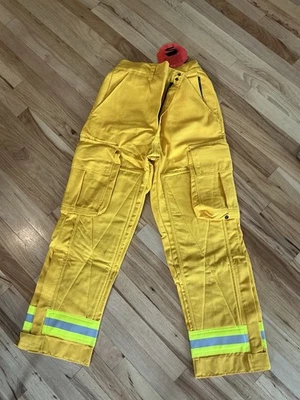 Barrier Wear Wildland yellow Fire Fighting Pants Cargo Nomex FR PPE Unisex XS/30 - Image 1 of 4