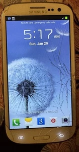 Samsung Galaxy S3 SGH-T999L Blanco (T-Mobile) 16 GB Envío Rápido Usado Vidrio agrietado - Imagen 1 de 4