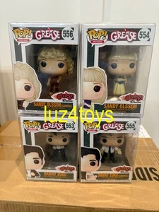 Complete Set of 4 Funko Pop Grease 40th Anniversary New in protectors - Picture 1 of 5
