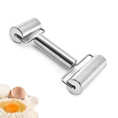 Steel Non Stick Baking Supplies Dough Tools Fondant Roller Bakeware Rolling Pin - Image 1 of 4