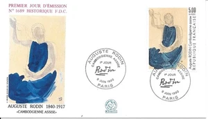 France 1990 FDC Auguste Rodin YT 2636 - Picture 1 of 1