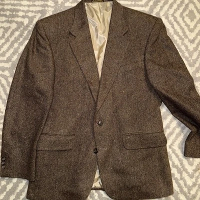 Vintage Barrington Brown Fleck Wool Blazer Sport Coat 40R - Image 1 of 4