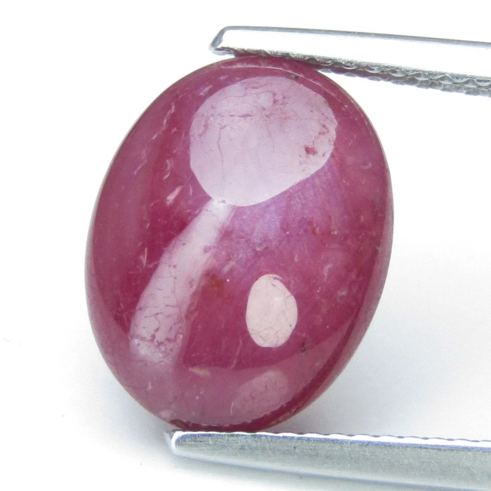 7.61Cts Stunning Natural Ruby 13.5x10.4mmOval Cabochon Collection Loose Gemstone - Image 1 of 4