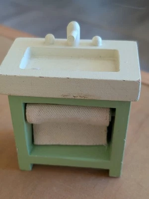 FREGADERO MUEBLES MUÑECA VERDE GRANERO CERÁMICA PBK Foto 1 de 4