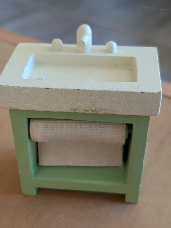 FREGADERO MUEBLES MUÑECA VERDE GRANERO CERÁMICA PBK Foto 1 de 4