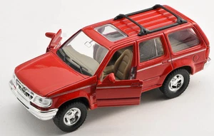 ENVÍO RÁPIDO Ford Explorer rojo / rojo Welly modelo coche 1:34 NUEVO & EMBALAJE ORIGINAL - Imagen 1 de 1