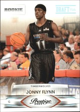 2009-10 Prestige Draft Picks Light Blue Basketball Card #156 Jonny Flynn/999