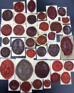 alte Sammlung Siegel 17./18.Jahrhundert, sehr interessant, Religion usw. - Bild 1 von 13