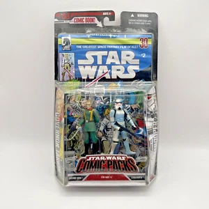 2006 Star Wars Comic Packs #2 Stormtrooper & Gov. Tarkin Figures Toy Sealed - Picture 1 of 9