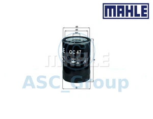 Filtro de aceite de motor atornillable de repuesto genuino MAHLE OC 47 OC47 - Imagen 1 de 1