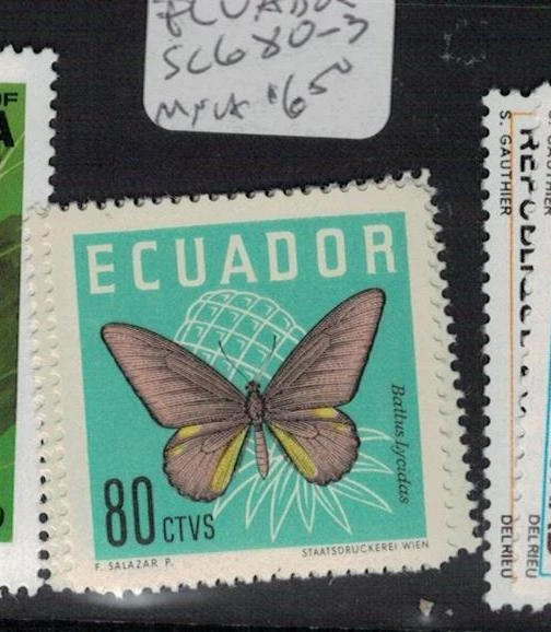 Ecuador Butterfly SC 680-3 MNH (9egc) Foto 1 de 1