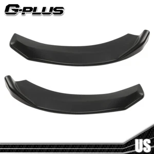 Universal Front Bumper Lip Spoiler Splitter Diffuser Winglet Type 2Pcs Black - Bild 1 von 12