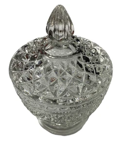 Crystal Sugar Bowl with Lid~Wexford by Anchor Hocking - Bild 1 von 10