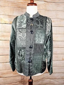 Retro Flashback NWT Velour Velvet Jacket Size Large - Picture 1 of 4