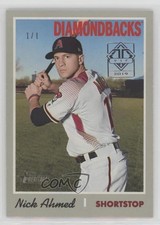 2019 Topps Heritage Transcendent VIP Party 1/1 Nick Ahmed #280 8we