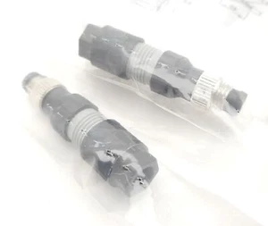 Lot of 2 Phoenix Contact SACC-M 8MS-3QO-0,5-M Circular Metric Connectors 3 Pin - Picture 1 of 5