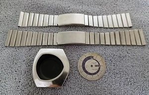 RARE FAVRE LEUBA MOON RAIDER USED CASE + DIAL + BRACELETS AS-IS FOR PARTS - Picture 1 of 5