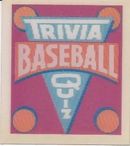 1987 Sportflics #1 Mini Baseball Trivia Hologram MLB Baseball Trading Card - Picture 1 of 2