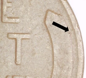 1925 D Lincoln Wheat Cent - Reverse Die Crack - Rare Error Coin - Picture 1 of 5