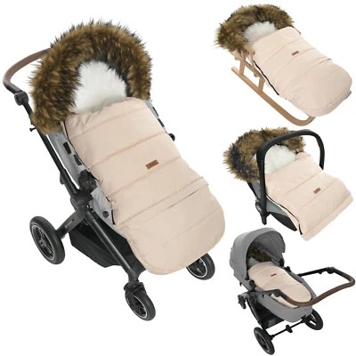 Winter Fußsack für Kinderwagen Babyschale Schlittensack-wasserdicht-115/85 cm - Bild 1 von 4