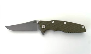 Rick Hinderer Knives Eklipse Gen 2 Flipper Knife S35VN G-10 OD Titanium USA - Picture 1 of 18