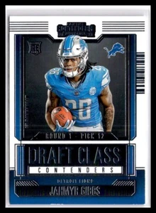 2023 Panini Contenders - Rookie of the Year Contenders Jahmyr Gibbs #9 (RC) - Picture 1 of 2