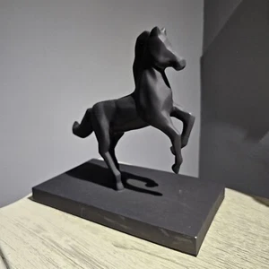 Black Horse Fiberglass Figure Sculpture - Picture 1 of 7