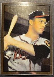 2001 Bowman Chrome Rookie Reprints #21 Eddie Mathews - Bild 1 von 2