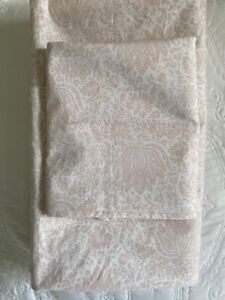 New Ralph Lauren Twin Sheet Set 2 piece Pillow Case Top Sheet Pink