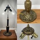 Antique Arts & Crafts Nouveau Deco Handel Era Table Lamp For Stained Glass Shade