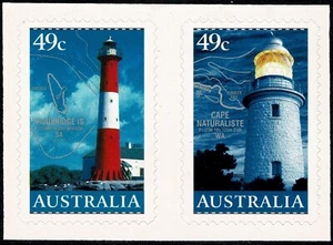 2002 Lighthouses of Australia Booklet stamps set of 2. (A) - Imagen 1 de 1