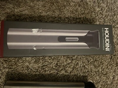 Saca-rolhas elétrico Houdini aço inoxidável cozinha abridor automático de vinho (NOVO) - Imagem 1 de 4