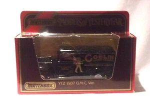Kar Matchbox - 1987 Yesteryears - 1937 GMC - Black - Goblin - Black Roof  - Picture 1 of 3