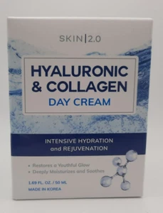 Skin 2.0 Hyaluronic & Collagen Anti-aging Day Cream Hydration & Rejuvenation - Picture 1 of 4
