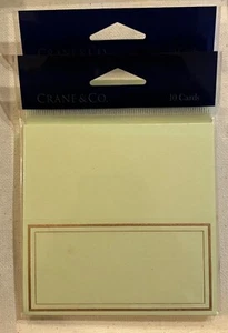 Lot of 2 NEW pkgs of 10 place cards-Light green/wasabi & gold - Picture 1 of 1