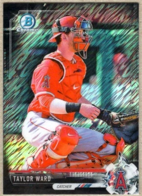 TAYLOR WARD - 2017 BOWMAN CHROME PROSPECTS MINI BLACK SHIMMER REFRACTOR RC /100 - Image 1 of 2