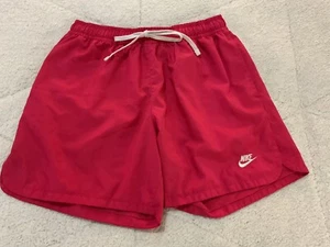 Nike Red Board Shorts Swim Trunks Bottoms Boys Size Large with liner - Picture 1 of 8