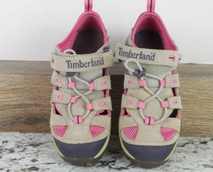 Timberland Girl's Gray/PInk Closed Toe Sandals ~ size 5 ~ 44980M - Picture 1 of 9