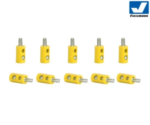Conector de orificio transversal Viessmann 6870 amarillo, 10 unidades - Imagen 1 de 1