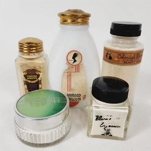 5 Vintage Talkum Puderdosen Armand California Colonial Dames Bombi New Old Stock - Bild 1 von 8
